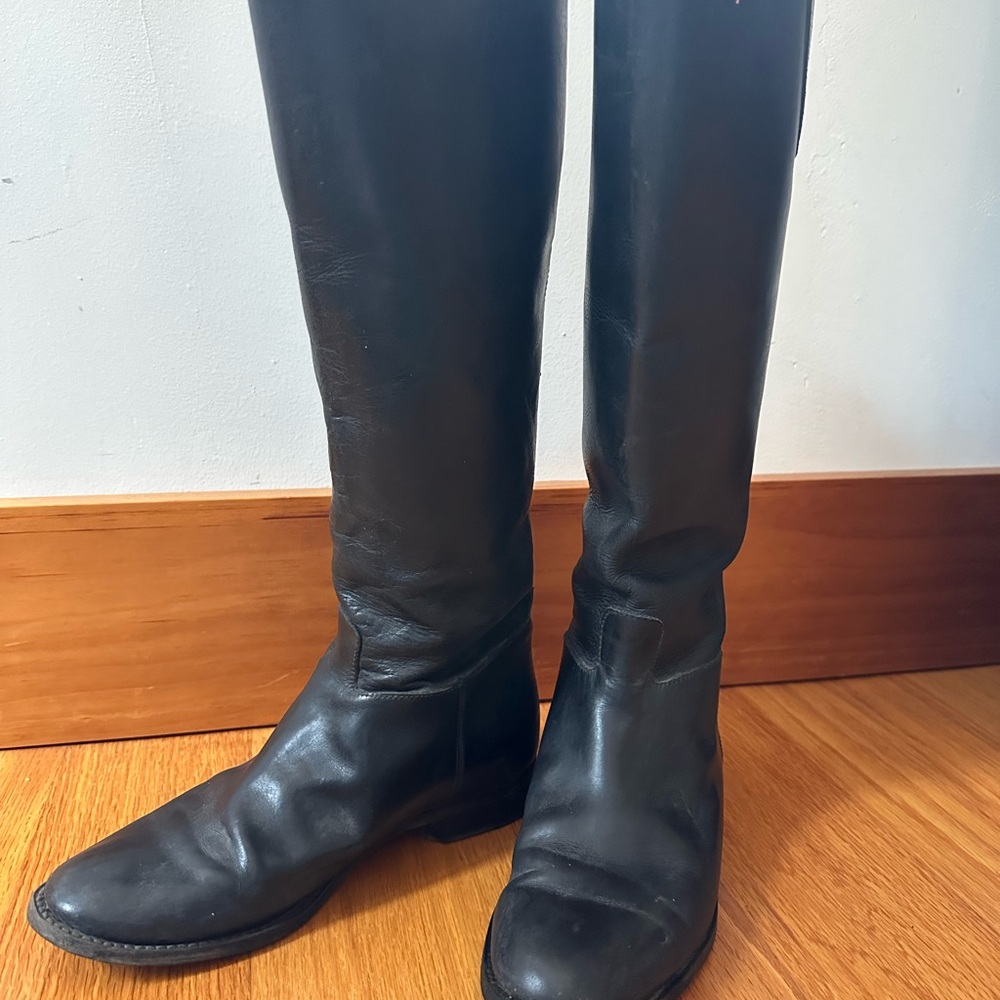 Barneys New York Black Riding Boots